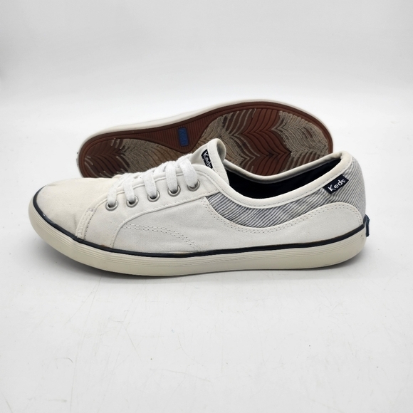 Keds Shoes Womens 7.5 Grace WF55281 Comfort Sneakers Flats White Canvas Lace Up - Picture 4 of 14